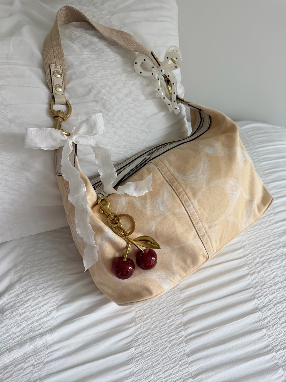 🍂 Vintage Coach Hampton Shoulder Bag w/Gold Hardware